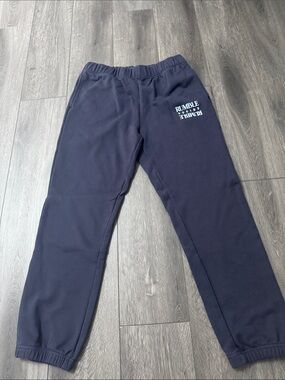 Navy Track Joggers with Logo